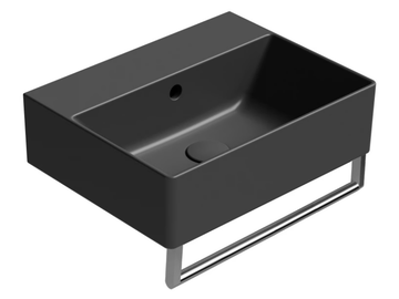 COLOR ELEMENTS 45X35 - Rectangular ceramic washbasin with towel rail by GSI ceramica - view 2